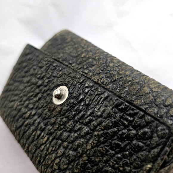 Antique Drexel Coin Purse Black Leather Spring-Loaded Metal Coin Sorter 1930s - Picture 12 of 14